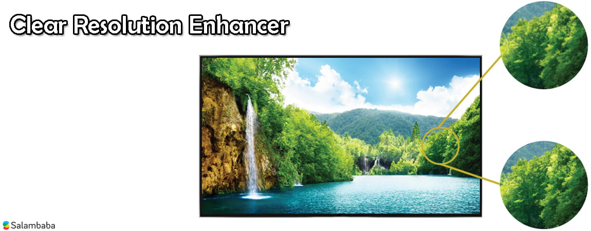 فناوری CLEAR-RESOLUTION- ENHANCER در تلویزیون سونی RE303